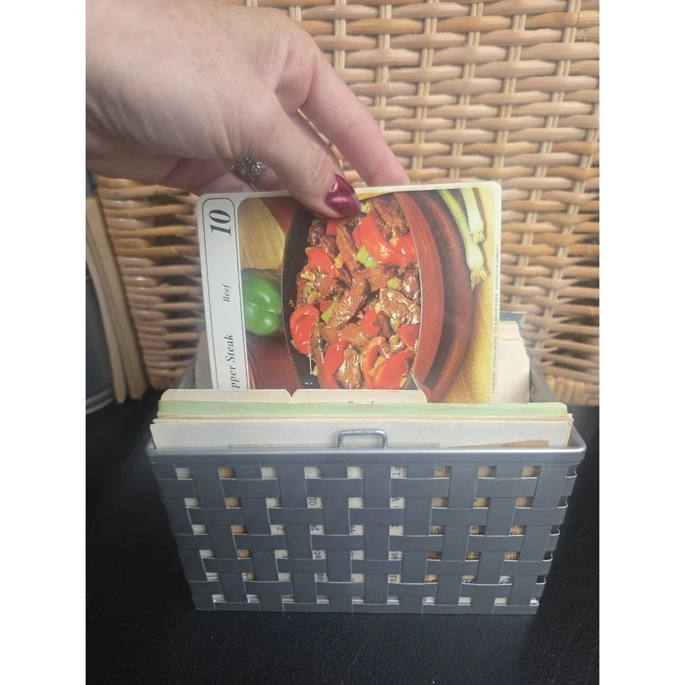 Recipe Box Estate Found Hand Written And Blank Cards Texas North Carolina